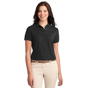 Polo vert lime uni pour femme, manches courtes, en coton respirant, idéal pour le bureau en été, élégant, coupe ajustée, pour le quotidien - Product Image 5