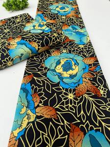 Tissu en coton Ankara imprimé wax africain premium du Ghana pour vêtements de mode pour filles, artisanat, sacs et batik - Product Image 5