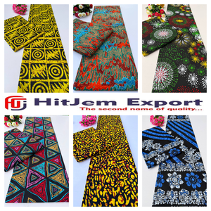 Tissu en coton imprimé wax africain Ankara personnalisé du Kenya, mode culturelle tendance, textile en gros, fournisseur de fabrication OEM - Product Image 2