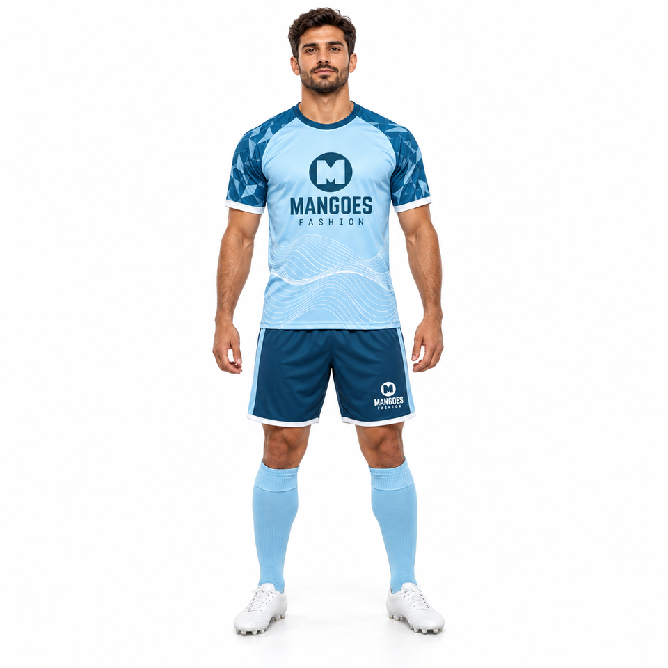 Wholesale Football Soccer Uniform Custom Teamwear Jersey Shorts 100% ...