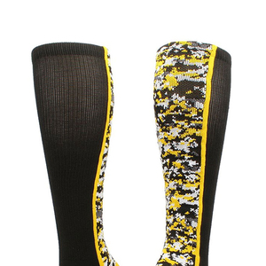 Black Yellow Knee High <b>Running</b> <b>Socks</b> Breathable Knitted Striped Pattern Adult Sport <b>Compression</b> <b>Socks</b> Summer - Product Image 6
