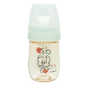 Bobdog Bebe-Chuchu Biberón Menta 180ml Anti Cólicos Sin BPA Cuello Ancho Fácil Agarre Tapa Fácil de Abrir Transparente 0 Meses - Product Image 1