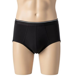 Eco Friendly Knitted Cotton Mens Low-Rise Briefs Soft Breathable Underwear Comfortable Shorts Daily Wear - Product Image 1