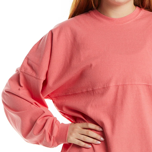 Professional Manufacture Ladies Plus Size Lightweight Soft Cotton Sweatshirt Casual Solid Breathable Oversized Sweat Shirt - Product Image 3