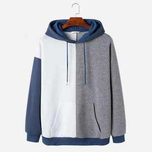 เสื้อฮู้ดดี้โอเวอร์ไซส์ผู้ชาย สีเขียวเซจล้วน มีเชือกผูก กระเป๋าหน้า สไตล์ลำลอง - Product Image 1