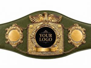 Ceinture de championnat en cuir personnalisée, ceinture de championnat de lutte, ceinture de championnat MMA personnalisée avec logo, ceinture de lutte avec logo personnalisé - Product Image 2