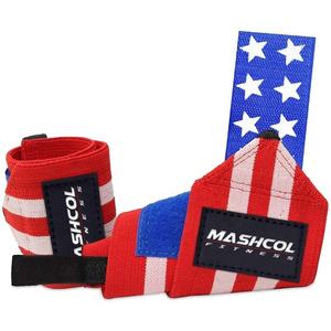 Venta al por mayor Unisex 80% Algodón 20% Goma Super Heavy Duty Gym Muñequeras Transpirable Power Lifting Support Straps con Thumb Loops - Product Image 1