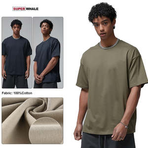 Camiseta de algodón lavado vintage para hombre, estilo retro, holgada, estilo urbano, top de moda de verano - Product Image 3