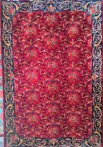 Tapis persan en soie pure fait main, tapis design moderne exclusif, noué à la main, antidérapant, lavable, décoration de sol de luxe - Product Image 3