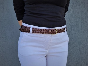 Ceinture en cuir véritable de 1,5 pouce avec logo personnalisé, sangle à cliquet, boucle à verrouillage automatique, produit personnalisable - Product Image 6