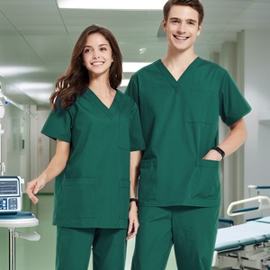 Tenues médicales unisexes de haute qualité, uniformes tissés pour hôpitaux, conçues pour les médecins et les infirmières, fabriquées au Pakistan - Product Image 1