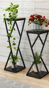 Heavy duty metal <b>plant</b> <b>stand</b> durable multi tier indoor outdoor planter holder rack for balcony garden patio stylish decor - Product Image 6