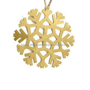 <b>Iron</b> Hanging Decorative Item With Gold Finished For Home Decoration And Other Christmas Decoration - Product Image 1