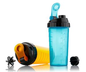 BPA Free Protein <b>Shaker</b> Cup 600ml Leakproof Plastic Shake <b>Bottle</b> with Filter and Scale for Gym Fitness Leakproof Plastic <b>Shaker</b> - Product Image 6