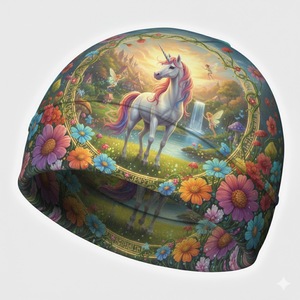Gorro de Ciclismo Holgado y Ligero, 100% Algodón y Spandex, con Logotipo Personalizado Impreso en Toda la Superficie, para Entrenamiento - Product Image 1
