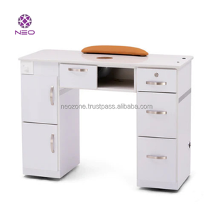 Durable Plywood Customized Color Fashionable MDF Eco-Friendly Modern Vietnam <b>Nail</b> <b>Tables</b> for <b>Nail</b> Salon - Product Image 3