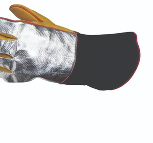 Gants de travail en cuir de vachette renforcé pour la protection des mains, gants de soudage robustes pour le soudage en extérieur - Product Image 4