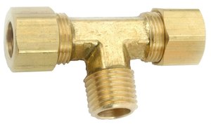 Conector en T de compresión macho de latón personalizado (AOL-119) SAE # 060425 Pulido de Alta Presión para Aplicaciones Automotrices - Product Image 2