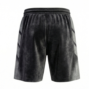 กางเกงขาสั้นลำลองผู้ชายพรีเมียมกำมะหยี่ แต่งโลโก้วิบวับ สไตล์ลำลองสำหรับฤดูร้อน สหรัฐอเมริกา ยุโรป กางเกงขาสั้น Maluza คุณภาพพรีเมียม ทรงเอลิท - Product Image 3