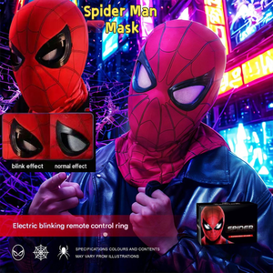 Máscara <span class=keywords><strong>de</strong></span> Spider-Man con Casco Móvil, Disfraz <span class=keywords><strong>de</strong></span> Cosplay <span class=keywords><strong>de</strong></span> TV y Cine, Decoración <span class=keywords><strong>de</strong></span> Halloween, Set <span class=keywords><strong>de</strong></span> Regalo <span class=keywords><strong>de</strong></span> Máscara <span class=keywords><strong>de</strong></span> Spider-Man AL096-W - Product Image 1