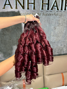ผมแท้ ANH HAIR แบบออมเบร ลอนเด้งเป็นธรรมชาติ ผมเวอร์จินเวียดนาม แบบต่อผมทั้งเส้น ปลายผมหนาเต็มเส้น - Product Image 3