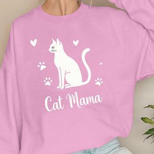 Mamá gato cuánto madre sudaderas de mujer - Product Image 1
