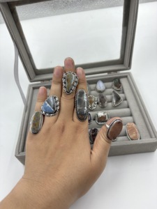Hot Sale LotBulk <b>Rings</b> Natural Gemstone Assorted <b>Rings</b> <b>Men</b> Women Wholesale Bulk <b>Rings</b> - Product Image 4