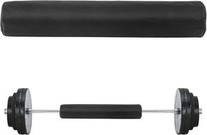 Almohadilla de goma para barra de pesas de 3 pulgadas de ancho y 16 pulgadas de largo, accesorios transpirables para entrenamiento de fitness y collares de sujeción para entrenamiento de fuerza en gimnasio. - Product Image 6