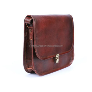 Haute qualité personnalisé en cuir véritable Vintage fermeture à rabat sac à bandoulière grande capacité bohème Portable automne/hiver - Product Image 5