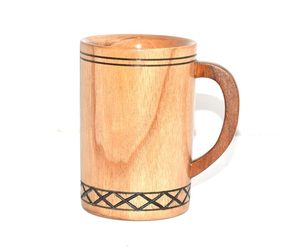 Lavie Creations Wooden Mug <b>Cup</b> <b>Set</b> Handmade Eco-Friendly Classic Design for Coffee Tea Hot Beverages Home Kitchen Business Gift - Product Image 2