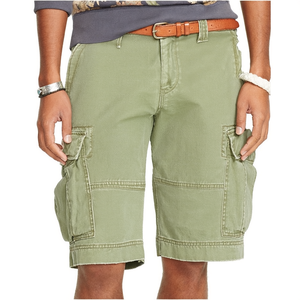 Good Quality Customized Men's Cotton <b>Cargo</b> <b>Shorts</b> Summer Casual Style <b>Long</b> Knitted Canvas Fabric Straight Work Pocket for Export - Product Image 3