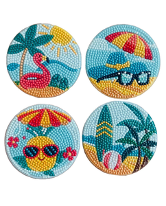 Posavasos de diseño festivo con bordado de cuentas hecho a mano, elegante y moderno, para decoración de mesa de comedor, un elemento decorativo lindo de la India. - Product Image 3