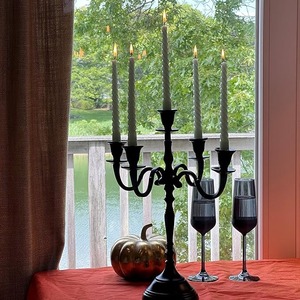 Nuevo candelabro de metal plateado para bodas y decoración de fiestas - Product Image 6