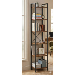 Étagères de rangement modernes en métal à 6 niveaux, design fin - Product Image 3