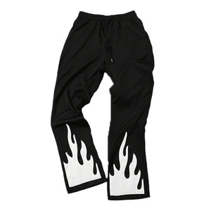 OEM Custom Men's High Quality Gallery Casual Flared <b>Jogger</b> Sweatpants Elastic Waistband Men's <b>Stacked</b> Sweatpants - Product Image 1