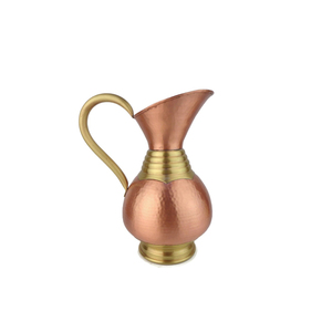Jarra de Cobre Puro de Diseño Simple Antideslizante, Apta para Ayurveda, Increíble Recipiente para Bebidas de Uso Diario, Jarra para Servir Agua a Bajo Precio - Product Image 1