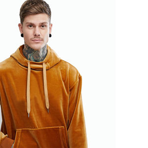 Survêtement de jogging en velours chaud pour homme, design usine, blocs de couleur, bandes réfléchissantes, fermeture éclair - Product Image 6