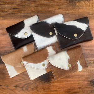 กระเป๋าใส่เหรียญหนังวัวแท้ขนาดเล็กเคสใส่บัตรแบบตะวันตกกระเป๋าสตางค์กระเป๋าหน้าบางสำหรับผู้หญิงใส่บัตรเครดิต/ซองใส่เงินสด - Product Image 3