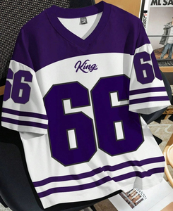 Camisetas Personalizadas de Fábrica, Venta Directa, de Algodón Grueso, Talla Grande, Tejidas, Informales, Estampadas para Hombre - Product Image 2