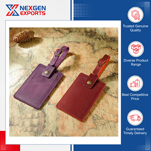 Le meilleur vendeur au monde propose une étiquette à bagages en cuir PU luxueuse, faite à la main, d'une qualité exceptionnelle à des prix de gros compétitifs - Product Image 4