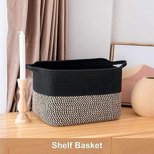 Customised Handwoven 100% Cotton Fabric Eco-friendly Foldable Large <b>Storage</b> Basket Laundry <b>Hamper</b> with Multifunctional Design - Product Image 1