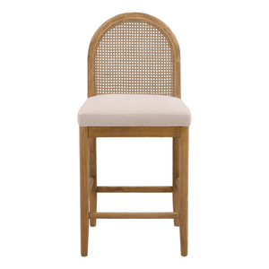 Chaise de salle à manger rembourrée de style mid-century modern avec pieds en bois et coussin en laine pour usage domestique ou commercial - Product Image 6