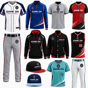 Custom Sublimation <b>Baseball</b>/Softball Uniform Sets Full Package Customized Color Design 100% Polyester Quick Dry Unisex Adult - Product Image 1