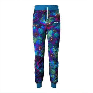 Pantalon de survêtement 100% coton taille haute OEM pour hommes, jogging Streetwear personnalisable avec logo brodé, lavage à l'acide vintage Yog - Product Image 1