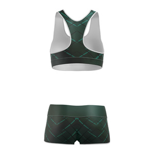 Conjunto Deportivo Personalizado para Mujer, Top y Shorts Sublimados con Aspecto Sin Costuras, Fabricante de Ropa Deportiva para Gimnasio, Entrenamiento, Yoga y Fitness - Product Image 2