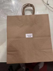 Sacs en papier kraft brun artisanal sur mesure en gros, sacs de shopping extra larges faits à la main avec fond en papier kraft pour cadeaux - Product Image 2