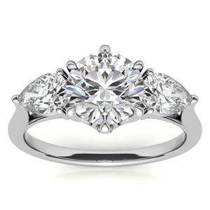 Los anillos de diamantes solitarios de Plata de Ley 925 más populares para mujer, diamantes de claridad VVS para compromiso, boda o regalo - Product Image 2