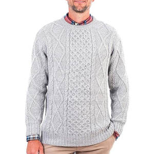 Pull en tricot décontracté pour homme de haute qualité avec logo frontal, 100 % coton et laine, style moderne, vêtement tendance - Product Image 4