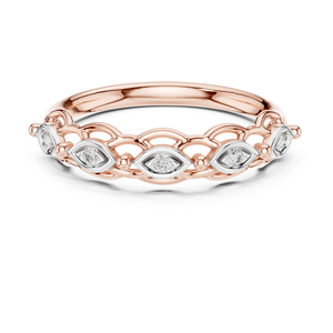 แหวนเพชรทรงกลมทองคำขาว 14K สำหรับผู้หญิง |   ชุดลำลองสำหรับใส่ทุกวัน |   เพชรที่เพิ่งเพาะเลี้ยง - Product Image 3