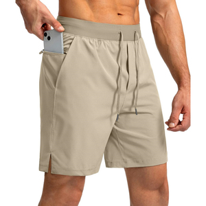 Men's Orange Quick Dry Bermuda <b>Shorts</b> With Drawstring Waist And Pockets Casual Fitness Workout Wear - Product Image 6